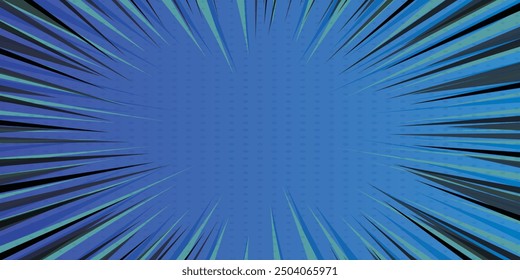 Fondo Abstractas Pop Arte Cómico Rayos de luz dispersos Zoom con cuadrado de semitono, fondo de cómic. Textura de arte Pop. Estilo de dibujos animados Starburst. Diseño anime con efecto de explosión para impresión. 