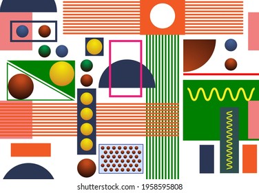Abstract background. Pop art geometric pattern.