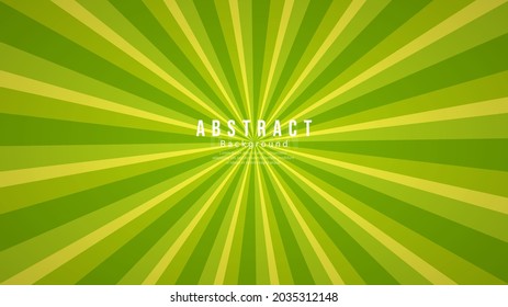 Abstract background Pop art rays vector Yellow and green ,  Comic style , Flat Modern design , Illustration Vector  EPS 10