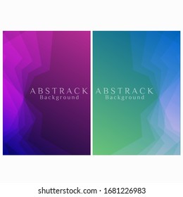 Abstract Background Portrait Vector Fancy Gradation Color Template