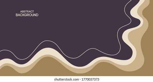 Resumen de fondo, afiche, cartel. Composición de formas amorfas, formas líquidas, líneas. Ilustración de color vectorial en estilo plano.