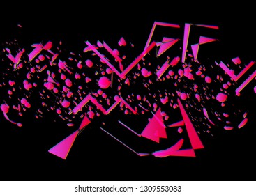 Abstract background, poster design template, landing page, music banner, vector illustration