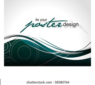 Abstract background with poster design for text project used, vector illustration.