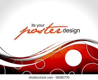 Abstract background with poster design for text project used, vector illustration.
