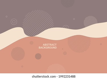 Abstract background with Poster dynamic waves color organic. Modern minimalist design style for Card, Banner, Website, Brochure. Vector illustration