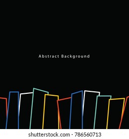 Abstract Background Poster square illustration vector. Background concept.