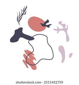 Abstract background poster warm color