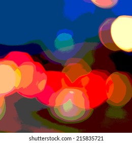 Abstract background with posterized bokeh lights for your design. EPS10 vector.