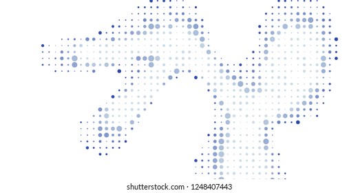 
Abstract background with pots. Decorative design in abstract style with dots.