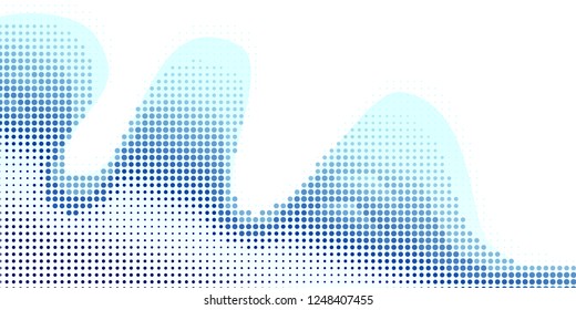 Abstract background with pots. Decorative design in abstract style with dots.