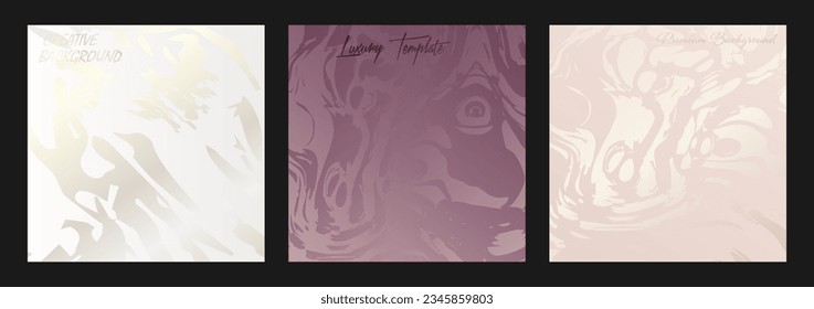 Fondo abstracto en tonos premium. Un conjunto de plantillas para la portada, el afiche, el afiche, el folleto y las impresiones. Ilustración colorida para el diseño creativo de embalajes e ideas creativas de diseño