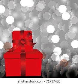 Abstract background with present boxes