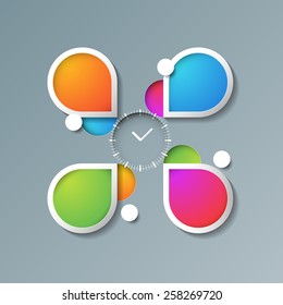 Abstract background for presentation, brochure, web. Time management design. 