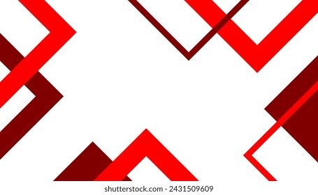 Abstract background for presentation with business concept and red geometric shapes. Vector illustration