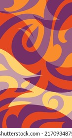 Antecedentes abstractos presentados en el vector de patrón de batik de rizos y remolques tradicionales
