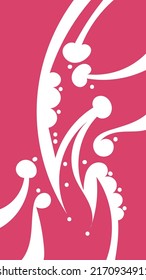 Abstract background presented in traditional curly and swirling batik pattern vector