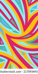 Abstract background presented in traditional curly and swirling batik pattern vector