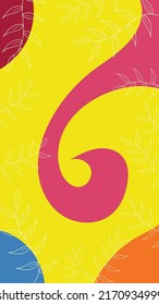 Abstract background presented in traditional curly and swirling batik pattern vector