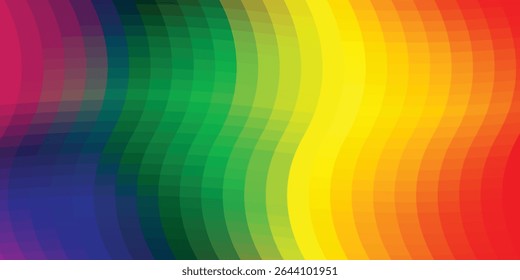 Resumo da faixa de celebração do mês do Orgulho, June LGBTQ. Modelo para cartaz, cartão de saudação, banner, fundo, papel de parede, padrão, gráfico e impressão.