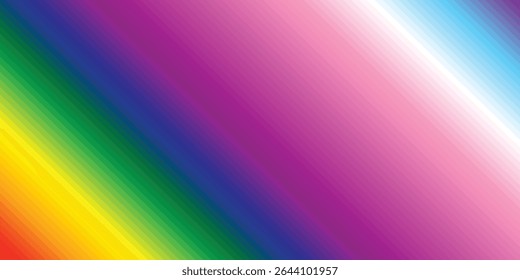 Resumo da faixa de celebração do mês do Orgulho, June LGBTQ. Modelo para cartaz, cartão de saudação, banner, fundo, papel de parede, padrão, gráfico e impressão.