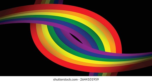 Abstract background of Pride month celebration banner, June LGBTQ. Template for poster, greeting card, banner, background, wallpaper, pattern, graphic and printing.