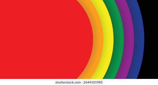 Resumo da faixa de celebração do mês do Orgulho, June LGBTQ. Modelo para cartaz, cartão de saudação, banner, fundo, papel de parede, padrão, gráfico e impressão.