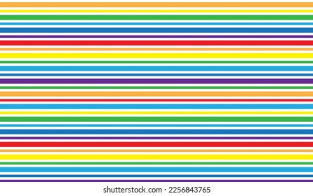 Abstract background primary color horizontal stripes many colors