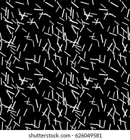 Abstract background for print on wallpaper, fabrics, wrapper, covering, decor, upholstery, curtains. Swatches memphis pattern. Seamless vector illustration. Fashion 80-90s. Black and white color