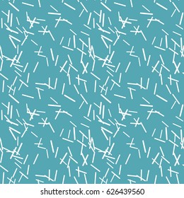 Abstract background for print on wallpaper, fabrics, wrapper, covering, decor, upholstery, curtains. Swatches memphis pattern. Seamless vector illustration. Fashion 80-90s. Blue color