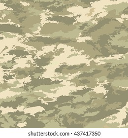 Abstract background print-sand patches. Camouflage pattern Vector illustration texture backdrop.