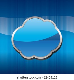 Abstract background with promotion balloon - vector illustration