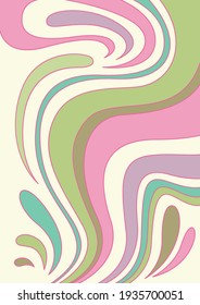 Abstract Background, Psychedelic Color Wavy Pattern 