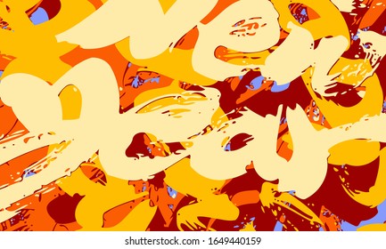  Antecedentes abstractos. Fractal psicodélico, textura de pinceladas de colores de líneas bordadas y manchas de diferentes formas y tamaños
