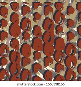  Antecedentes abstractos. Fractal psicodélico, textura de pinceladas de colores de líneas bordadas y manchas de diferentes formas y tamaños