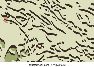 Antecedentes abstractos. fractal psicodélico, textura de pinceladas de pinturas de colores de líneas borrosas y manchas de diferentes formas y tamaños