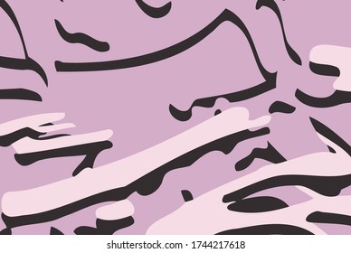 Abstract background. Psychedelic fractal, texture of brush strokes of colored paint of blurred lines and spots of different shapes and sizes