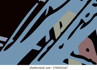 Abstract background. Psychedelic fractal, texture of brush strokes of colored paint of blurred lines and spots of different shapes and sizes
