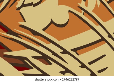 Abstract background. Psychedelic fractal, texture of brush strokes of colored paint of blurred lines and spots of different shapes and sizes