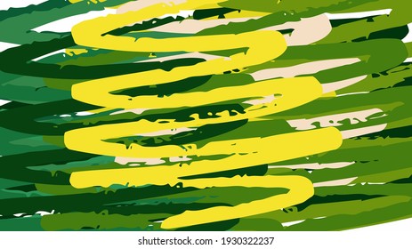 Abstract background. Psychedelic fractal, texture of brush strokes of colored paint of blurred lines and spots of different shapes and sizes