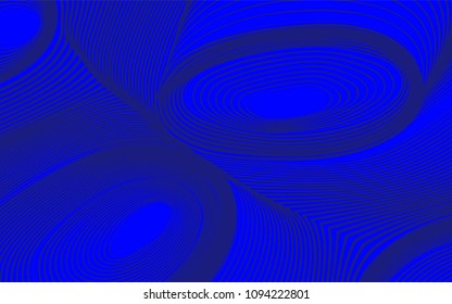 Abstract Background in Psychedelic Style. Futuristic Illustration with Wavy Lines. Abstraction with 3D Effect. Distorted Circles. Abstract Wavy Background for Web Design, Wallpaper, Covers, Posters.