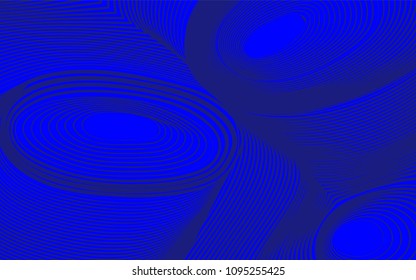 Abstract Background in Psychedelic Style. Futuristic Illustration with Wavy Lines. Abstraction with 3D Effect. Distorted Circles. Abstract Wavy Background for Web Design, Wallpaper, Covers, Posters.