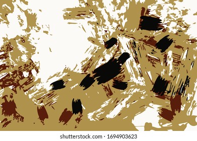 Abstract background. Psychedelic  texture of brush strokes of colored paint of blurred lines and spots of different shapes and sizes