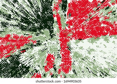 Abstract background. Psychedelic  texture of brush strokes of colored paint of blurred lines and spots of different shapes and sizes