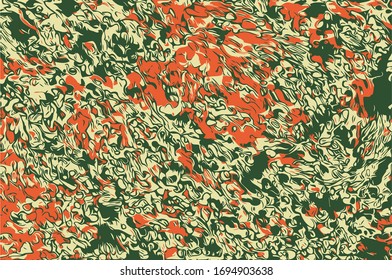 Abstract background. Psychedelic  texture of brush strokes of colored paint of blurred lines and spots of different shapes and sizes