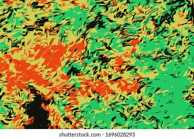 Abstract background. Psychedelic  texture of brush strokes of colored paint of blurred lines and spots of different shapes and sizes