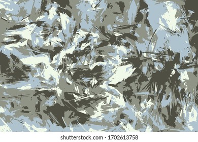 Abstract background. Psychedelic  texture of brush strokes of colored paint of blurred lines and spots of different shapes and sizes