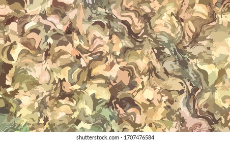 Abstract background. Psychedelic  texture of brush strokes of colored paint of blurred lines and spots of different shapes and sizes