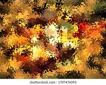 Abstract background. Psychedelic  texture of brush strokes of colored paint of blurred lines and spots of different shapes and sizes