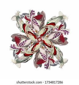 Abstract background. Psychedelic  texture of brush strokes of colored paint of blurred lines and spots of different shapes and sizes