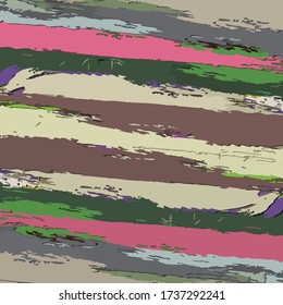 Abstract background. Psychedelic  texture of brush strokes of colored paint of blurred lines and spots of different shapes and sizes